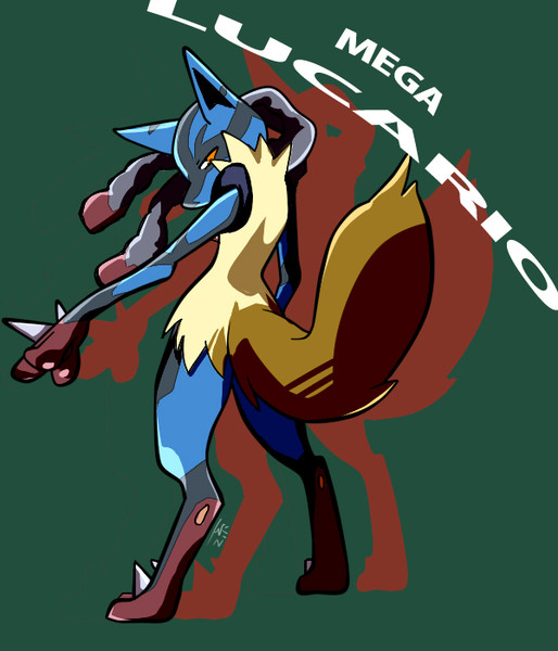 メガルカリオ にけい さんのイラスト ニコニコ静画 ポケモンxy メガルカリオまとめ メガシンカ画像 Naver まとめ