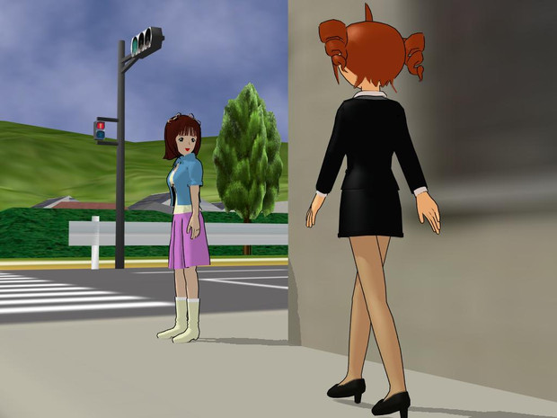 目と目が合う瞬間 / 鍋蓋 さんのイラスト ニコニコ静画 (イラスト)