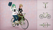 【MMDモデル配布】ソーシャブル自転車
