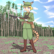 小隊長剣歯虎ちゃんと一〇〇式機関短銃