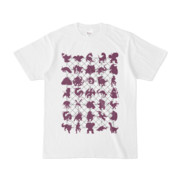 シンプルデザインTシャツ NET35☆MONSTER(PURPLE)