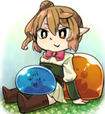 エルフささらんとスライムつづみん