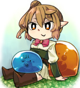 エルフささらんとスライムつづみん