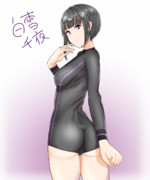 白雪千夜×競泳水着