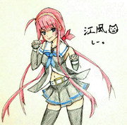 江風さんとお絵描き練習