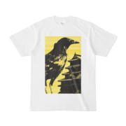 シンプルデザインTシャツ M-CrowCastle(YELLOW)