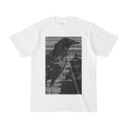 シンプルデザインTシャツ M-CrowCastle(BLACK)