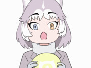 イエイヌちゃんがジャパリまんを食べるだけ