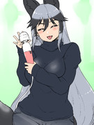 マッサージ機の開発に成功したギンギツネ