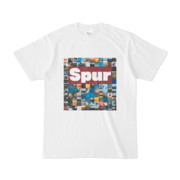 シンプルデザインTシャツ Spur_BOX104(MAROON)