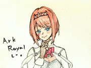 アークロイヤルさんとお絵描き練習