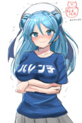 浦風さんにおもしろTシャツ着せてみた