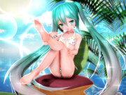 【ちびミクちゃん萌えリンク】おみあし見せちゃうよぉ～っ♡