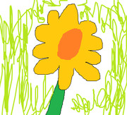 flower 2d painting