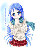 村雨に髪をいじられた五月雨