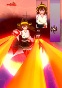 金剛　砲撃戦中