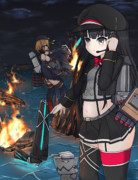 哨戒任務でセイレーン艦隊と出くわしたZ23とZ19