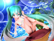 【ちびミクちゃん萌えリンク】可愛いおみあしを 見せつけちゃう…♡