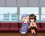 【APNGアニメ】知らない景色が窓の外に消えていく