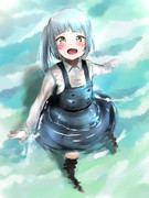 艤装なしで初めて海に来た霞さん