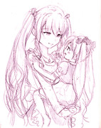 【ラフ】「ママはパパとどこで出逢ったの？ 」