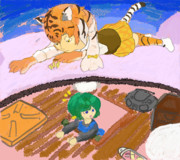 屋根の上のアムールトラ