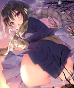 ずり落ちるJKパンツ