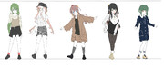 お雛様方（夕雲型私服①）