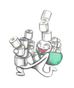 トイレットペーパーを買い占めて転売しようとしてる人