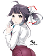 謎のカワウソに反応する早波