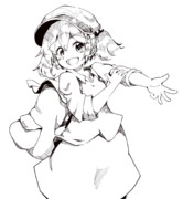 袖まくり ニコニコ静画 イラスト