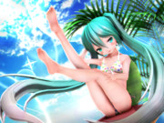 【ちびミクちゃん萌えリンク】ふとももも いっぱい見せちゃう…♡