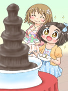 チョコレートファウンテン