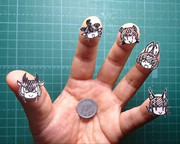 【切り絵】リレー回のミニキャラ達【けものフレンズ２】