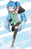 ステッカー用に描いたミクちゃん