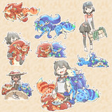 シーサーバルちゃんとあまんちゅん