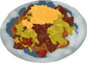 【油絵】プロの料理人が作った焼き饂飩