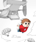 スカイダイビング ニコニコ静画 イラスト