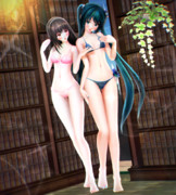 【今日のミクお姉さん】おみあしで 仲良しなお姉さん達…♡