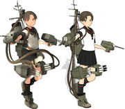 綾波改二【MMD艦これ改造モデル】比較(とらはぜフガクkizck式 改変)