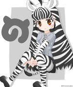 サバンナシマウマ けものフレンズ ニコニコ静画 イラスト