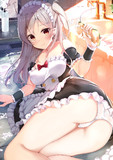 お風呂掃除銀髪メイドちゃん