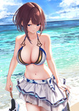 浜辺を散歩
