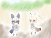 遅刻しそうな きたきつね