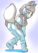 尻尾もふもふしてもいいですよ