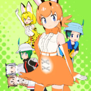 漫画版けものフレンズ2　２巻表紙再現MMD