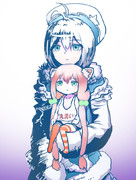 シロさんと手乗りひなたさん