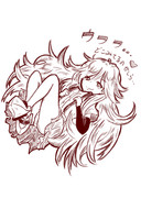 あらぁ？どこを見てるのかしら・・・？