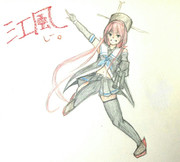 江風さんとお絵描き練習２