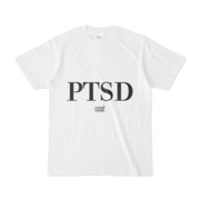 Tシャツ ホワイト 文字研究所 PTSD